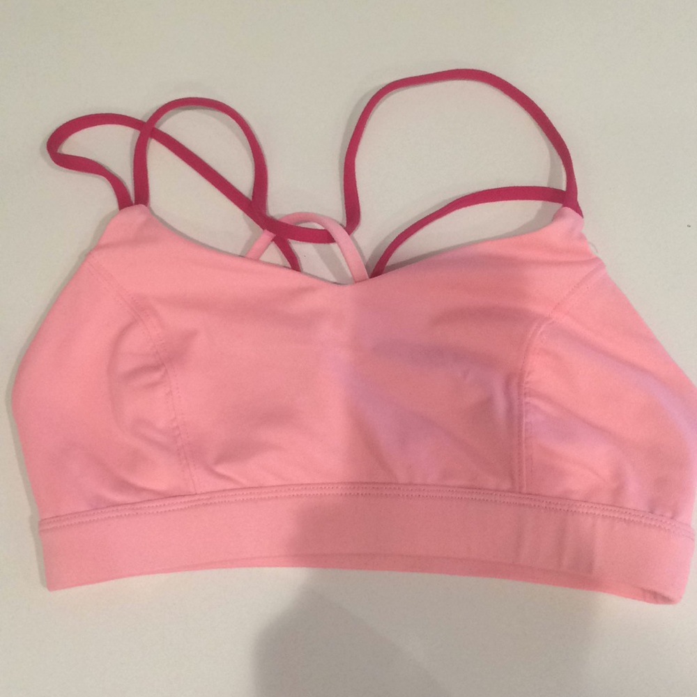 Pink sports bra from Old Navy